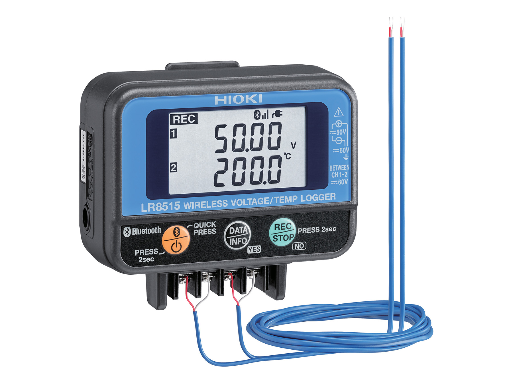 LR8515 - Bluetooth Spannungs-/Temperaturlogger